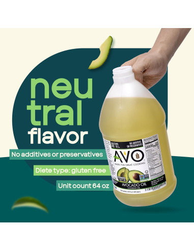 Aceite de Aguacate AVO No OGM 1.89 L Sin Conservantes