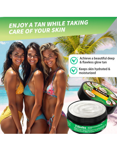 Gel Bronceador Intensivo Tibobo 103.5 ml Aroma Coco Tropical