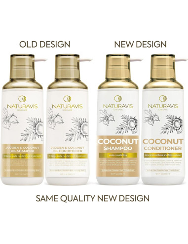 Juego de Champú y Acondicionador Naturavis Coco 1.31kg Hidratante