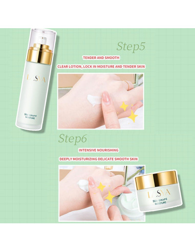 Conjunto de Cuidado de la Piel Sea Grape 6 Pasos 6 en 1