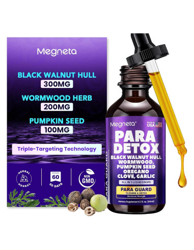 Gotas Herbales Nuez Negra 300mg Ajenjo 200mg - MEGNETA