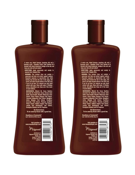Aceite Bronceador Oscuro Hawaiian Tropic 240ml Hidratante