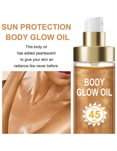 Aceite Brillante Corporal GADMLURY SPF 45 109.8 ml Ámbar