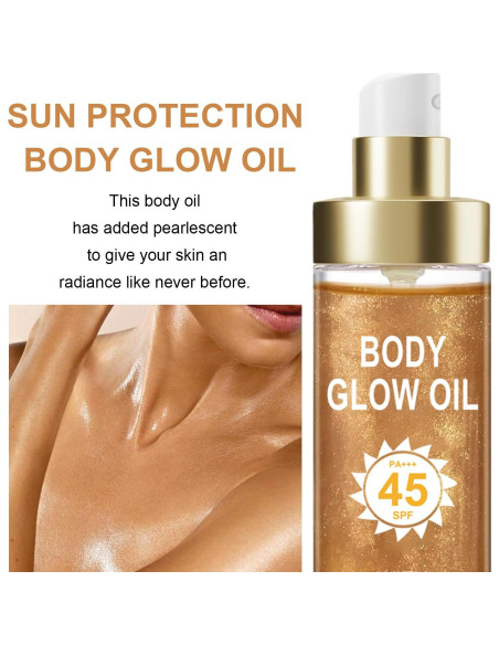 Aceite Brillante Corporal GADMLURY SPF 45 109.8 ml Ámbar