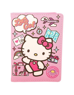 Portafolio de Pasaporte Hello Kitty Multicolor Licencia Oficial