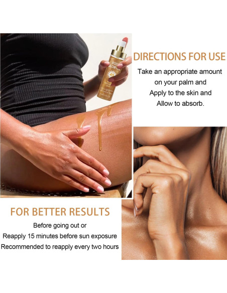 Aceite Brillante Corporal GADMLURY SPF 45 109.8 ml Ámbar