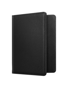 Fintie Porta Pasaporte Slim RFID Negro - Cartera de Viaje