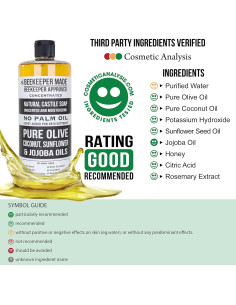 Jabón de Castilla Natural Beekeeper Made 946 ml Sin Fragancia 2