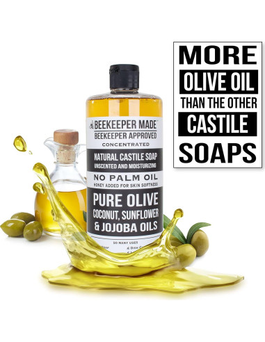 Jabón de Castilla Natural Beekeeper Made 946 ml Sin Fragancia