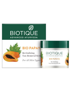 Exfoliante Revitalizante Biotique BIO PAPAYA 75g para Piel