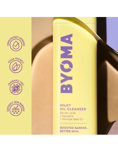 Limpiador Facial Aceite Lechoso BYOMA 100 ml - Hidratante Piel Sensible