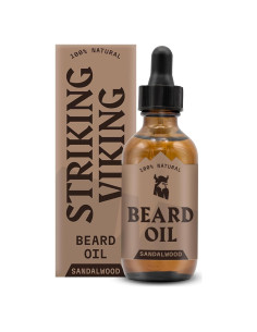 Aceite para Barba Striking Viking 60 ml - Aroma Sándalo Hidratante