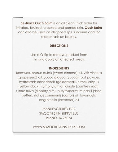Bálsamo Ouch Se-Brasil 14 g para Piel Irritada y Eccema