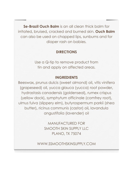 Bálsamo Ouch Se-Brasil 14 g para Piel Irritada y Eccema