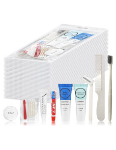 Kits de Aseo Personal Desechables RSQAZQ - 60 Unidades Viaje