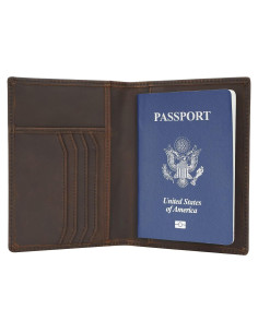 Billetera Bifold de Cuero Polare con Bloqueo RFID para Hombre