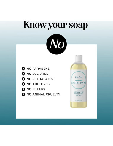 Jabón Líquido de Castile Sin Fragancia Maple Holistics 226g