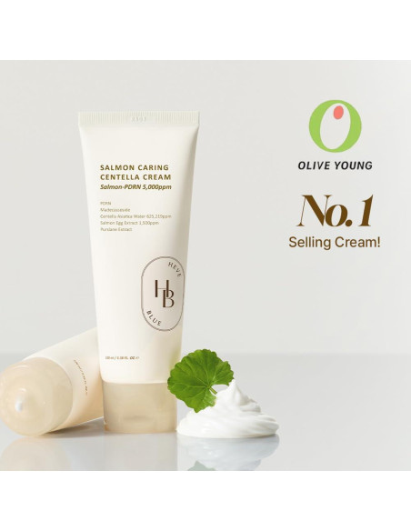 Crema Centella Cuidadora Heveblue 117g - PDRN y Extracto de Salmón