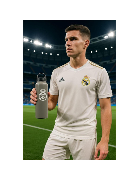 Botella de Agua Aluminio Real Madrid 0.59 L Deportiva