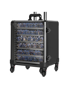 Caja de Almacenamiento de Miniaturas WELIDAY con Carro Grande