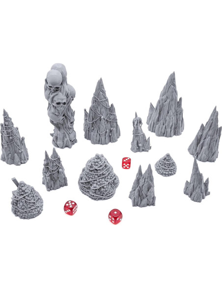 Escenografía Impresa 3D EnderToys Tormented Scatter 28mm Escenografía Impresa 3D EnderToys Tormented Scatter 28mm