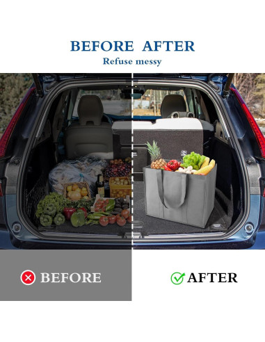 Bolsas de Compras Reutilizables WISELIFE 10 Piezas 22.68 kg