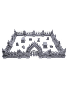 Escenografía Cementerio EnderToys 3D para RPG y Wargame 28mm