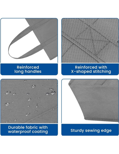 Bolsas de Compras Reutilizables WISELIFE 10 Piezas 22.68 kg