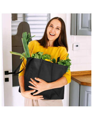 Bolsas de Compras Reutilizables WISELIFE 10 Piezas 22.68 kg