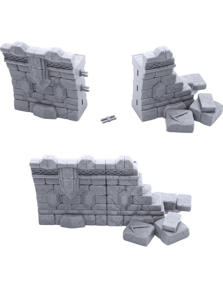 Paredes Modulares EnderToys para RPG y Wargames 28mm