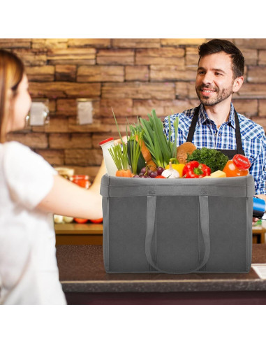 Bolsas de Compras Reutilizables WISELIFE 10 Piezas 22.68 kg