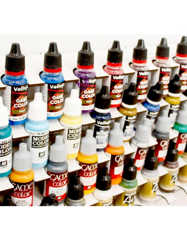 Organizador de Pinturas Hartem - Soporte Acrílico Pared 43 Botellas