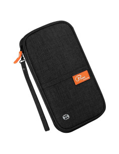 Billetera de Pasaporte Familiar RFID Negra - Organizador de Viaje