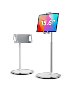 Soporte Ajustable para Tableta SAIJI S3E-S, Aluminio Plata