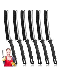 Cepillo de limpieza de ranuras TURUM 6 piezas multifuncional