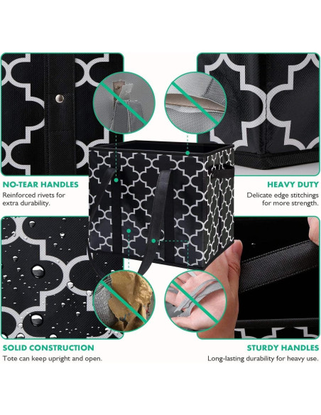 Bolsas de Compras Reutilizables WiseLife 3-Pack Plegables 15 kg