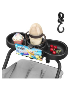 Bandeja para bocadillos MYPIN 4 en 1 para cochecito