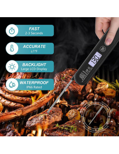 Termómetro Digital de Carne Ultrean Ultra Rápido IP66 2