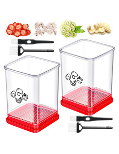 Cortador de Frutas Ponpon Acero Inoxidable 2 Piezas