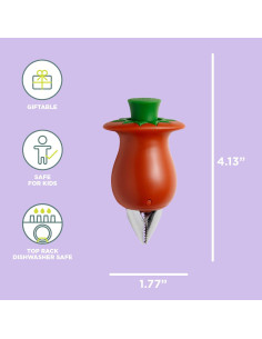 Descorazonador de Tomates Chef'n Hullster Acero Inoxidable 2