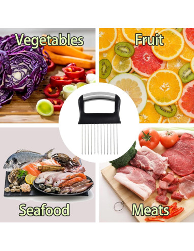 Cortador de Cebolla FANTEXY de Acero Inoxidable 13.97 cm