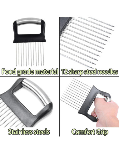 Cortador de Cebolla FANTEXY de Acero Inoxidable 13.97 cm