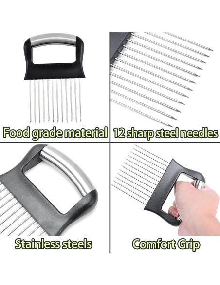 Cortador de Cebolla FANTEXY de Acero Inoxidable 13.97 cm