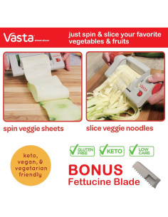 Cortador de Hojas de Verduras y Frutas Allstar 2 Accesorios 2