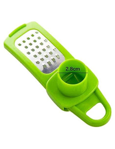 Rebanador de Ajo Multifuncional Zittop Acero Inoxidable Verde