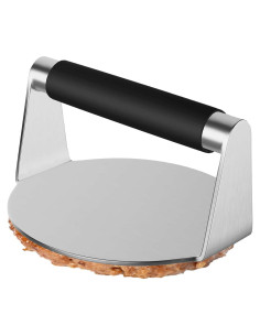 Prensa para Hamburguesas de Acero Inoxidable 14 cm - QBXMY7