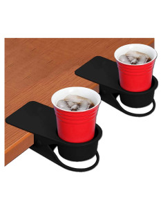 Soporte para Tazas Kalolary 2PCS Clip Negro para Escritorio