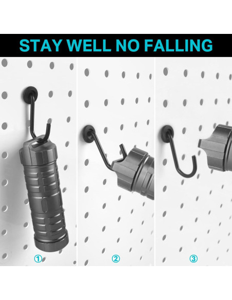 Ganchos en J G.CORE para Tableros Perforados - Juego de 40