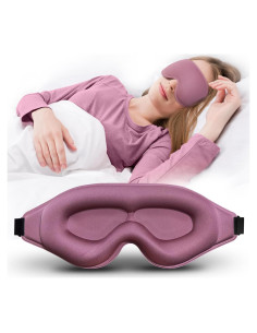 Máscara de Sueño 3D CLBXZWC Púrpura Roja 100% Opaca