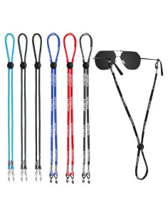 6 Pack Correas Ajustables para Gafas - Soporte Universal